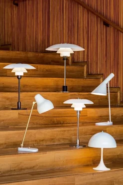 Louis Poulsen PH 3/2 table lamp, chrome plated