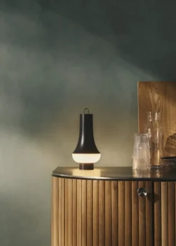 Louis Poulsen Tomoshi portable table lamp, dark brown