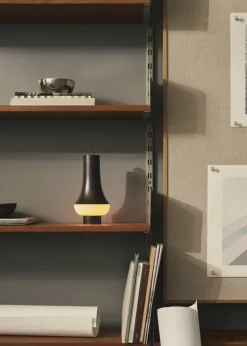 Louis Poulsen Tomoshi portable table lamp, dark brown