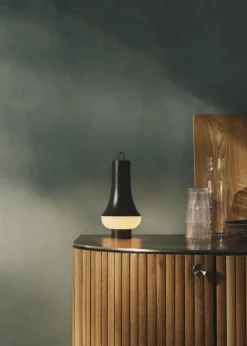 Louis Poulsen Tomoshi portable table lamp, dark brown