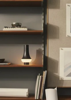 Louis Poulsen Tomoshi portable table lamp, dark brown