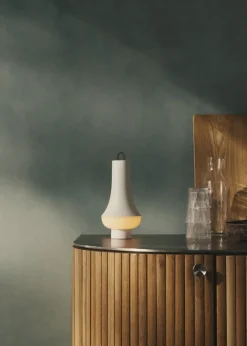 Louis Poulsen Tomoshi portable table lamp, white