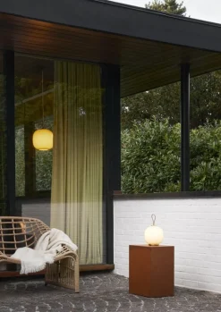 Louis Poulsen VL45 Radiohus portable lamp, brass - white opal glass