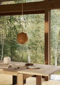 Louis Poulsen VL45 Radiohus portable lamp, brass - white opal glass