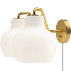 Louis Poulsen VL Ring Crown 2 wall lamp, opal glass