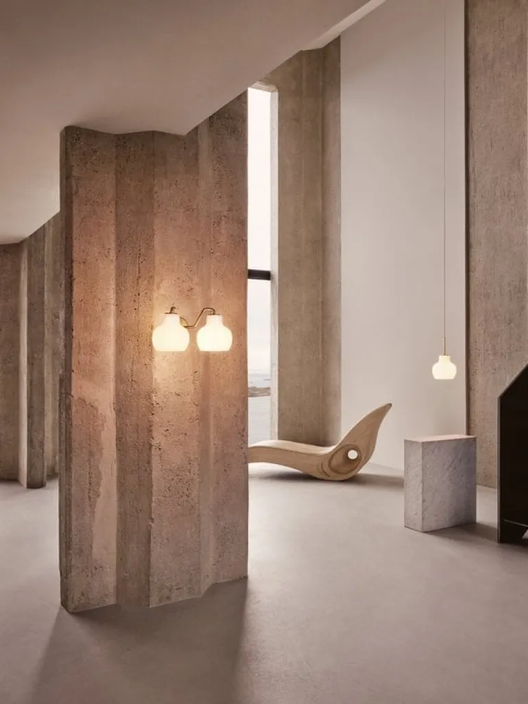 Louis Poulsen VL Ring Crown 2 wall lamp, opal glass