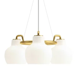Louis Poulsen VL Ring Crown 3 pendant, opal glass