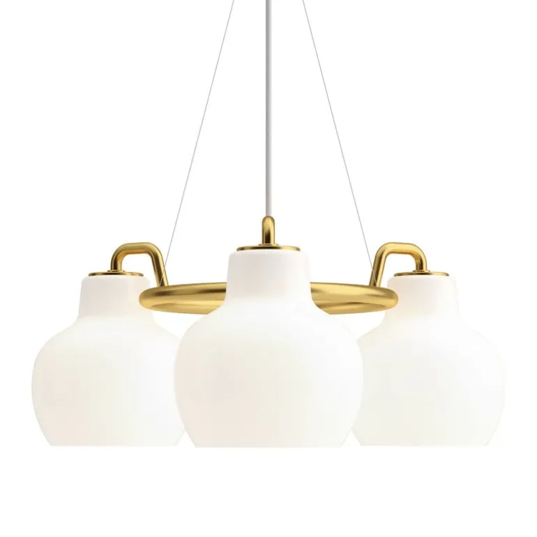 Louis Poulsen VL Ring Crown 3 pendant, opal glass