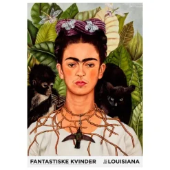 Louisiana Museum of Modern Art Frida Kahlo-Self-portrait with Thorn Necklace and Hummingb. 1940, A1 poster