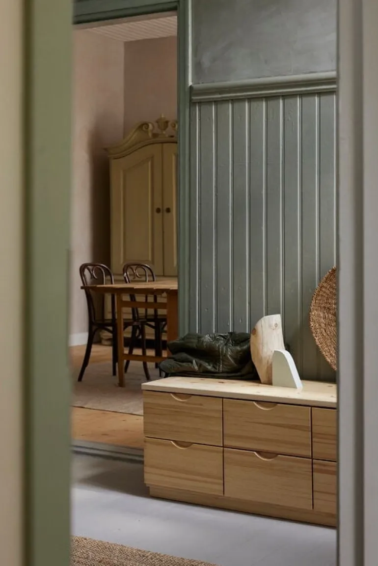 Lundia Classic drawer, 6 drawers, clear lacquered pine