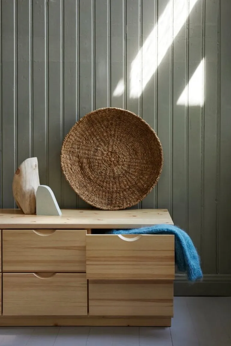 Lundia Classic drawer, 6 drawers, clear lacquered pine