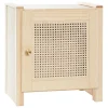 Lundia Classic nightstand with door, low, pine - rattan