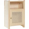 Lundia Classic nightstand with door, pine - rattan