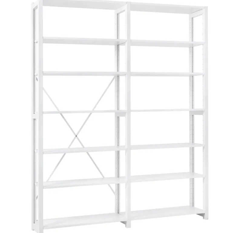 Lundia Classic open shelf, double, white