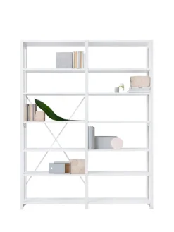 Lundia Classic open shelf, double, white