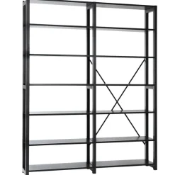 Lundia Classic open shelf, double, black