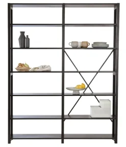 Lundia Classic open shelf, double, black