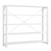 Lundia Classic open shelf, low, wide, white