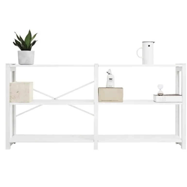 Lundia Classic open shelf, wide, white
