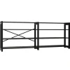 Lundia Classic open shelf, double, 204 cm, black
