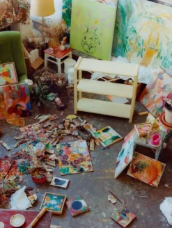 Lundia Classic open shelf, low, wide, untreated