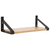 Lundia Classic shelf with bracket, 40 x 30 cm, black - brown