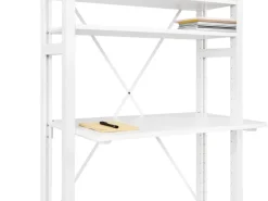 Lundia Classic shelf with working space, white