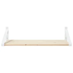 Lundia Classic wall shelf, 80 x 30 cm, white - natural
