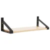 Lundia Classic wall shelf, 50 x 30 cm, black - natural