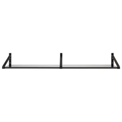 Lundia Classic wall shelf, 2 pcs, black