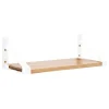 Lundia Classic wall shelf, 40 x 30 cm, white - brown