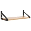 Lundia Classic wall shelf, 50 x 30 cm, black - brown
