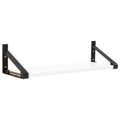 Lundia Classic wall shelf, 80 x 30 cm, black - white