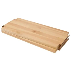 Lundia Classic wall shelf, 2 pcs, white - brown