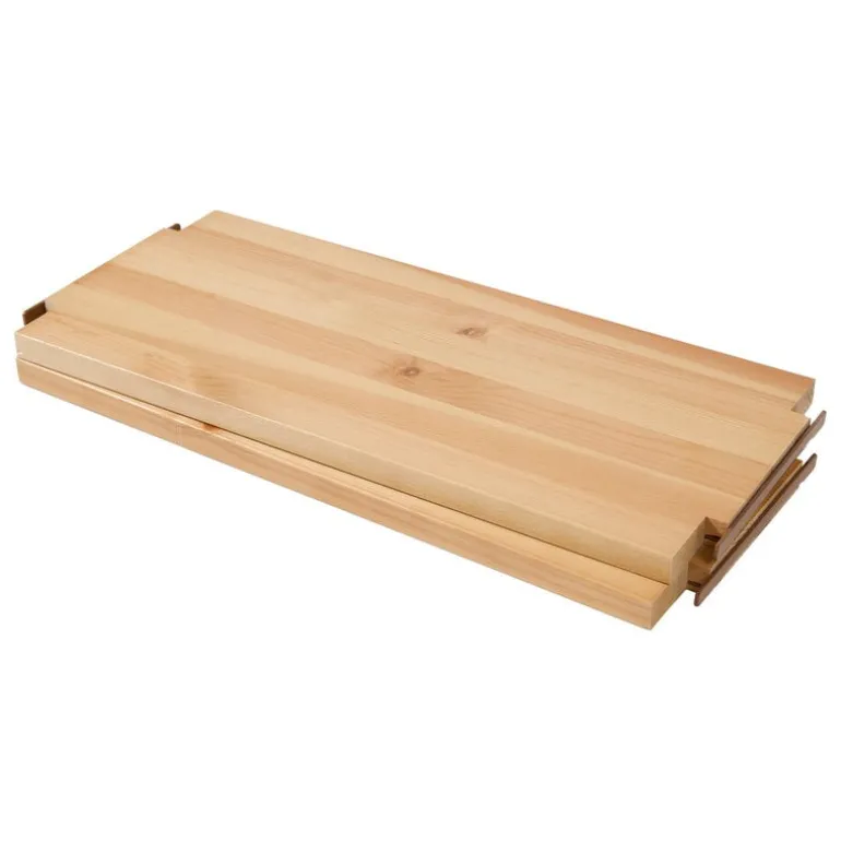 Lundia Classic wall shelf, 2 pcs, white - brown