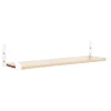 Lundia Classic wall shelf, 120 x 30 cm, white - natural