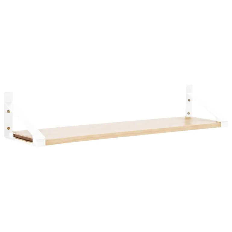 Lundia Classic wall shelf, 120 x 30 cm, white - natural