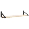 Lundia Classic wall shelf, 120 x 30 cm, black - natural