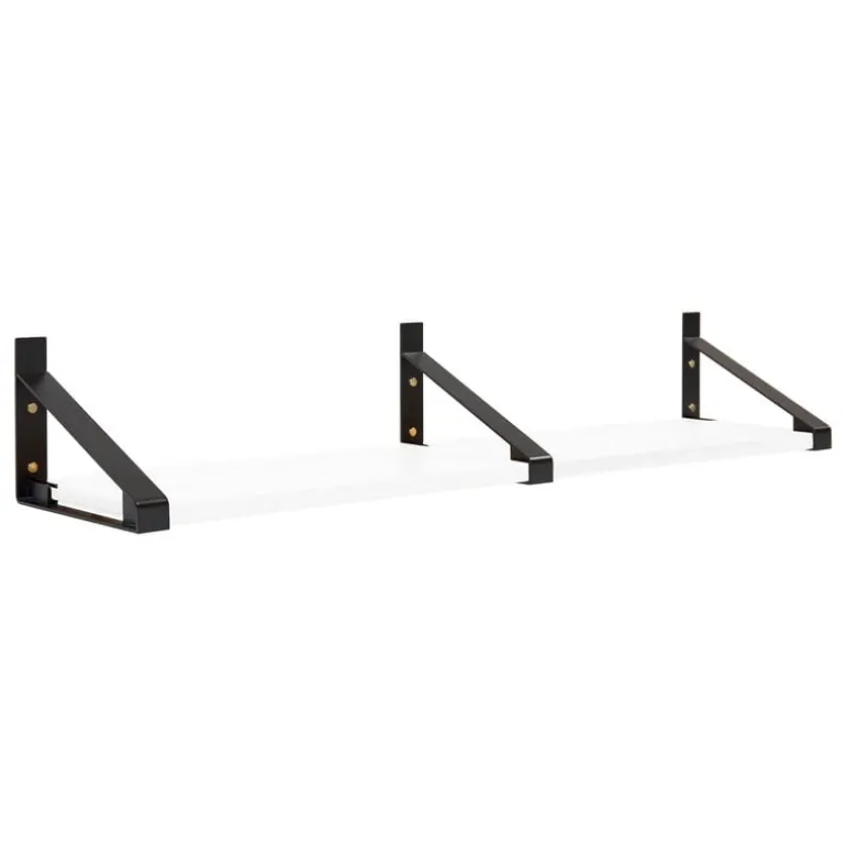 Lundia Classic wall shelf, 2 pcs, black - white