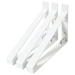 Lundia Classic wall shelf bracket, 30 cm, 3 pcs, white