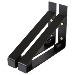 Lundia Classic wall shelf bracket, 30 cm, 2 pcs, black