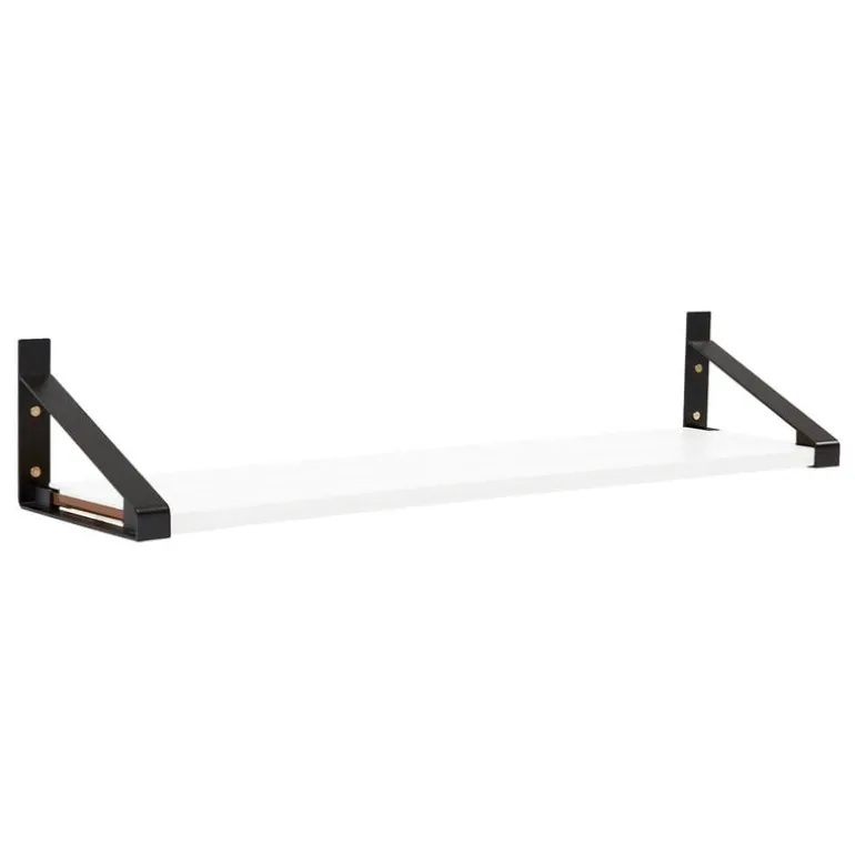 Lundia Classic wall shelf, 120 x 30 cm, black - white