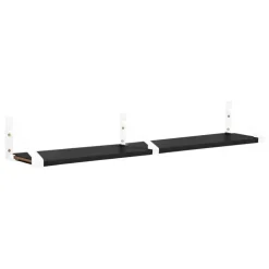 Lundia Classic wall shelf, 2 pcs, white - black