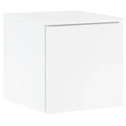 Lundia Fuuga nightstand with door, wall mounting, white