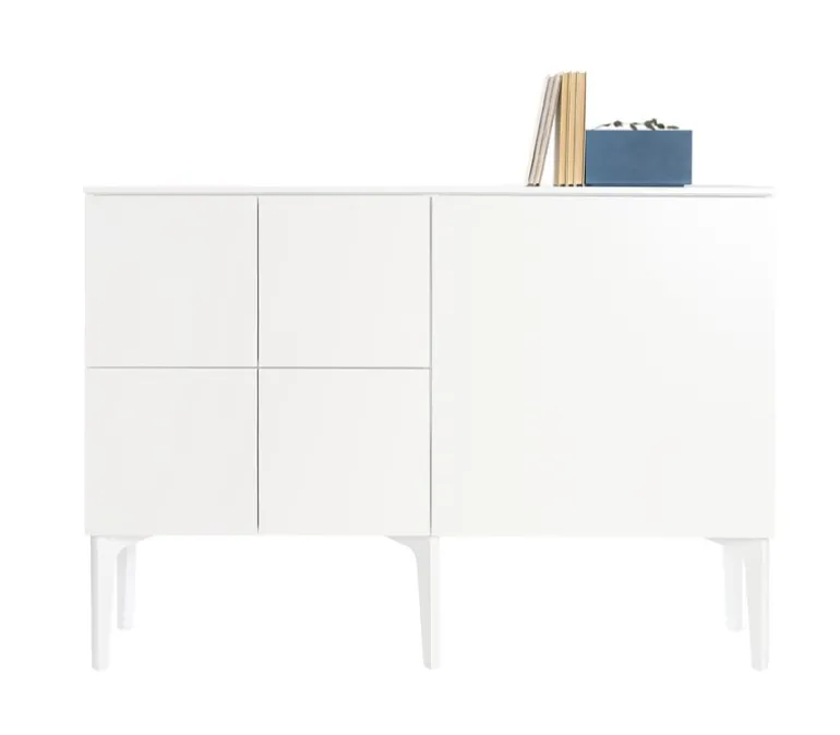 Lundia Fuuga sideboard, 128 cm, white - white