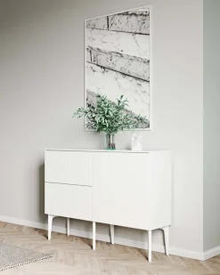 Lundia Fuuga sideboard, 128 cm, white - white