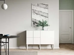 Lundia Fuuga sideboard, 128 cm, white - white