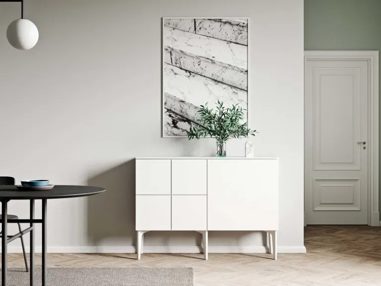 Lundia Fuuga sideboard, 128 cm, white - white