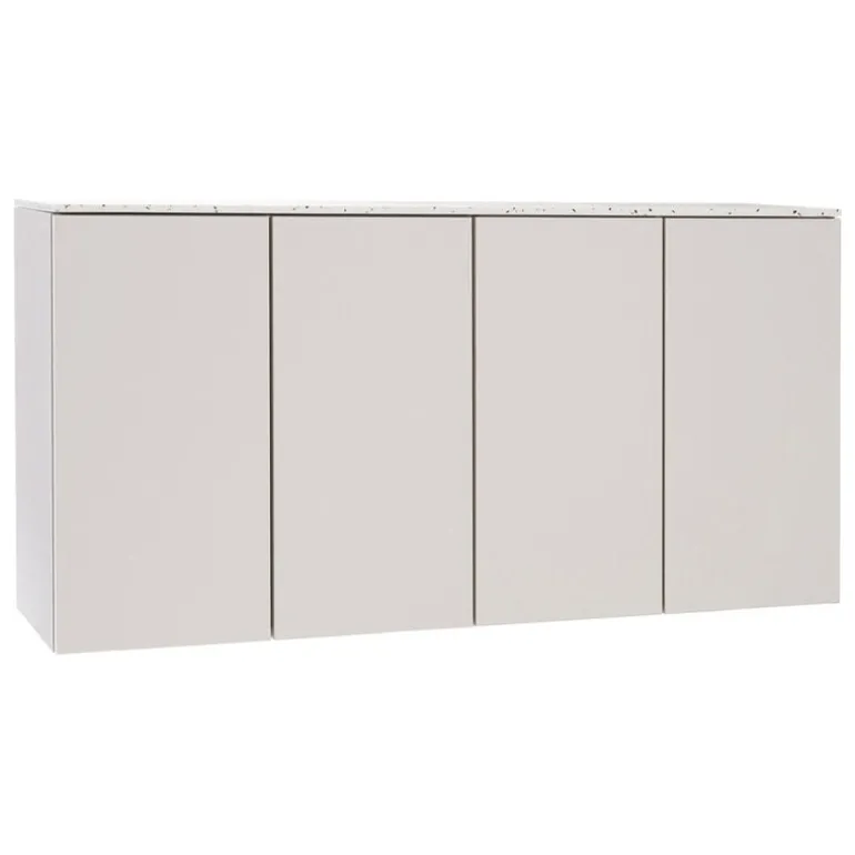 Lundia Fuuga sideboard, 128 cm, wall mounting, cashmere - Terrazzo
