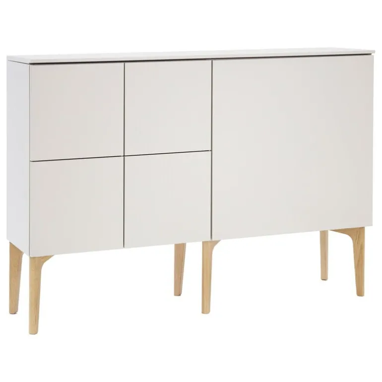 Lundia Fuuga sideboard, large and small doors, cashmere - oak